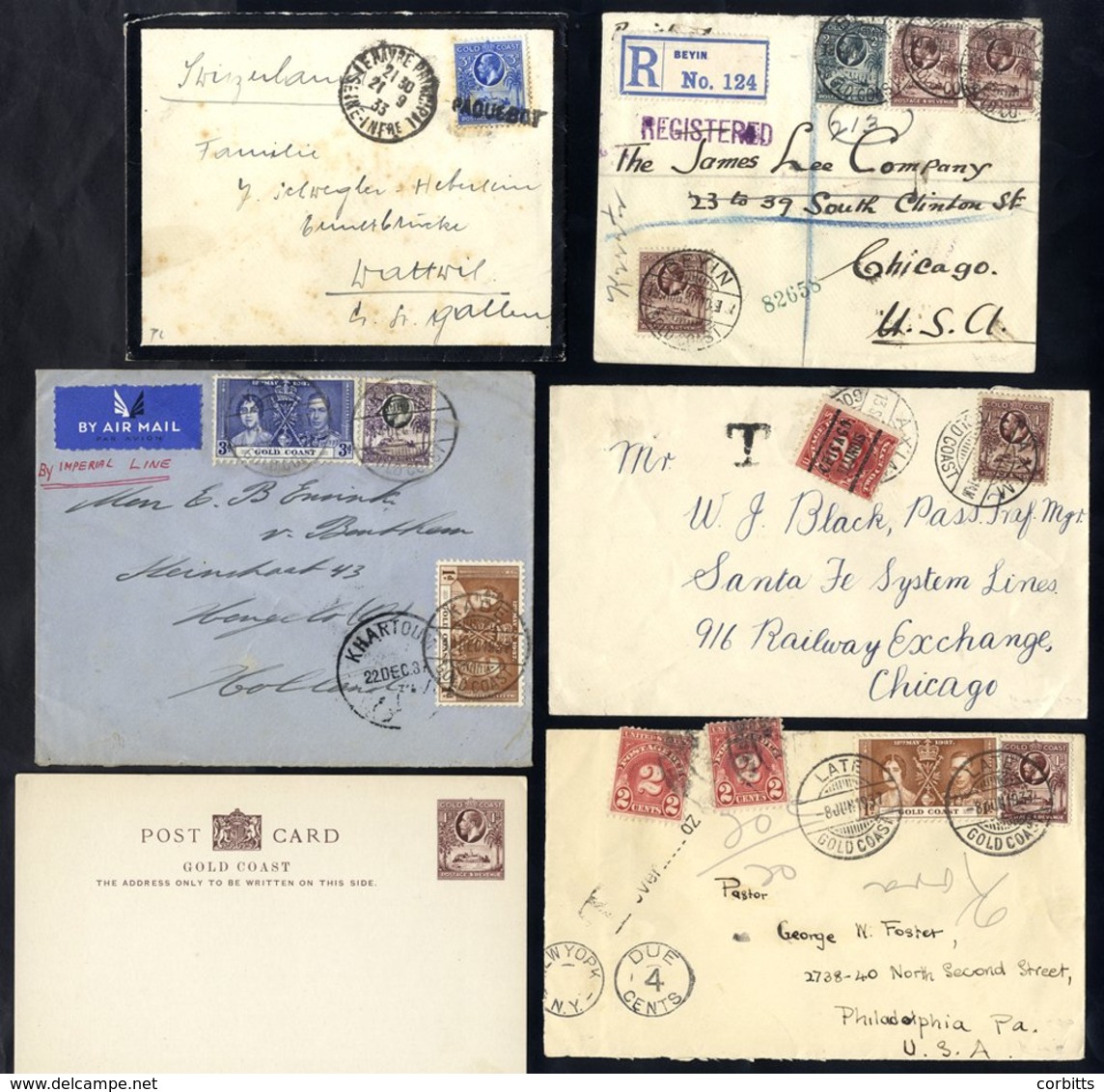 1929-37 Covers Or Cards (12) All With The 1928 Christianborg Castle Issue, Majority With Small Town Cancels. - Other & Unclassified