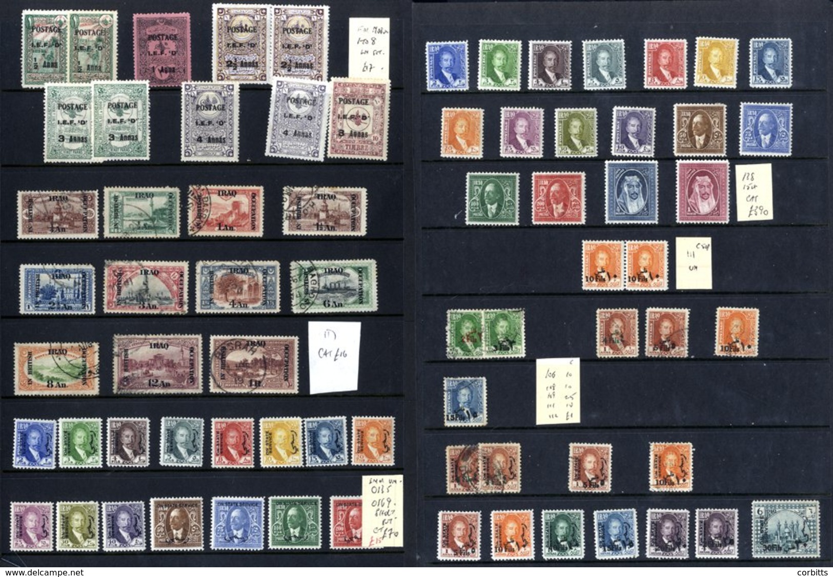 1918-34 M & U Collection Of 180 Stamps On Hagner Leaves Incl. 1918 Pictorial Set U, 1932 Set M Etc. ST.Cat. £900 - Sonstige & Ohne Zuordnung
