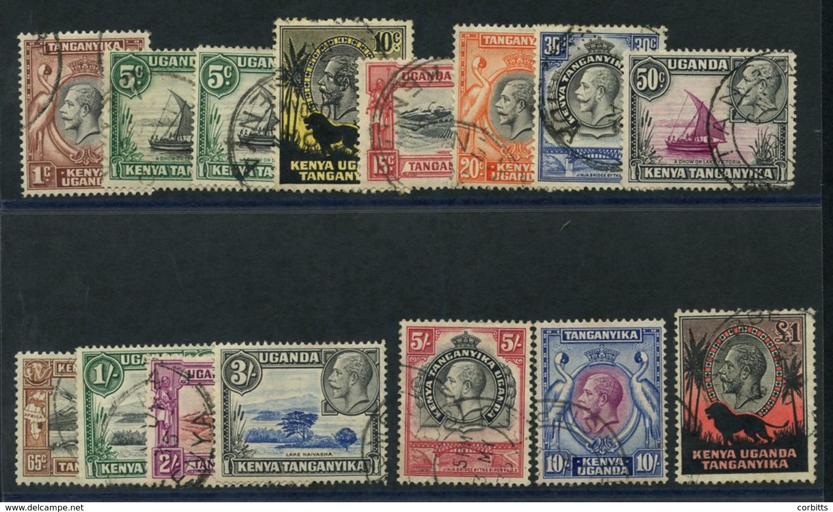 1935 Pictorial Defin Set Incl. 5c Type I & II, VFU (odd Short Perf), SG.110/123. (15) Cat. £550 - Other & Unclassified