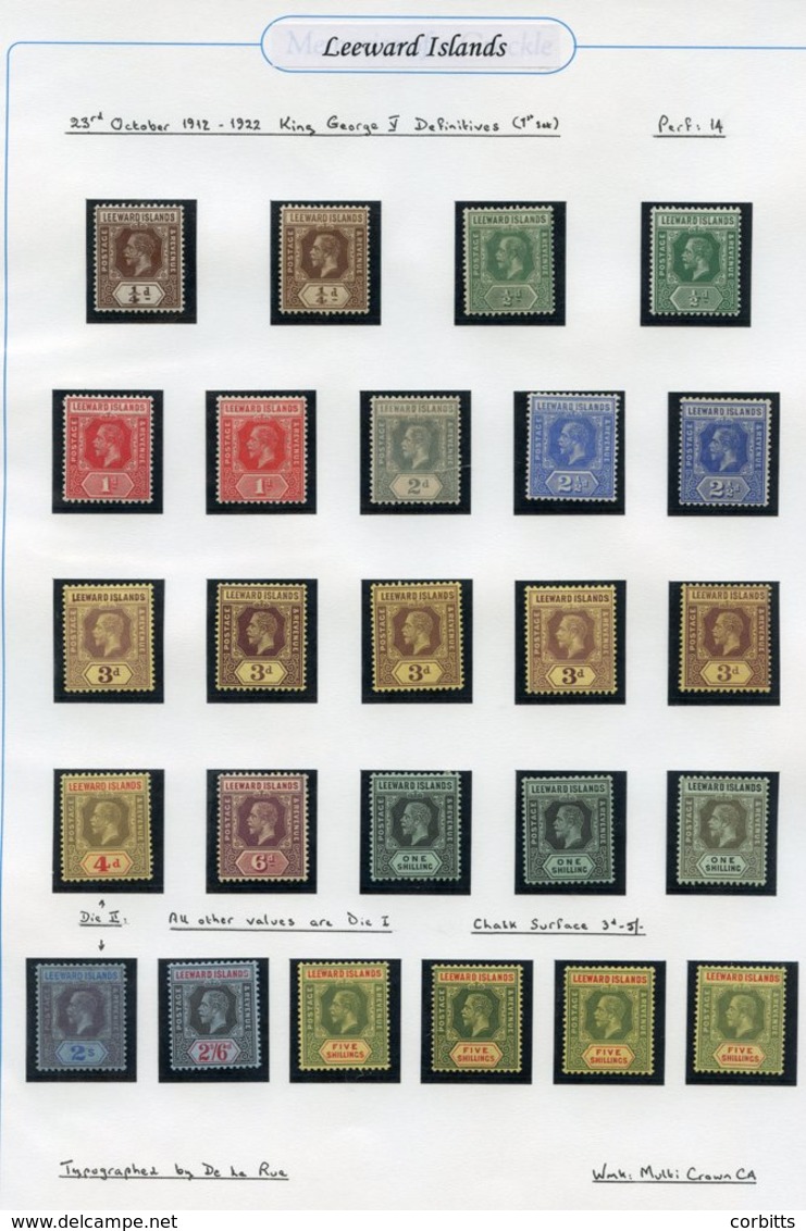 1912-22 MCCA Collection On Leaves Incl. Full Set M Incl. Extra Shades Etc. Plus Low Vals In Blocks & FU Vals To 2/6d, Fr - Other & Unclassified