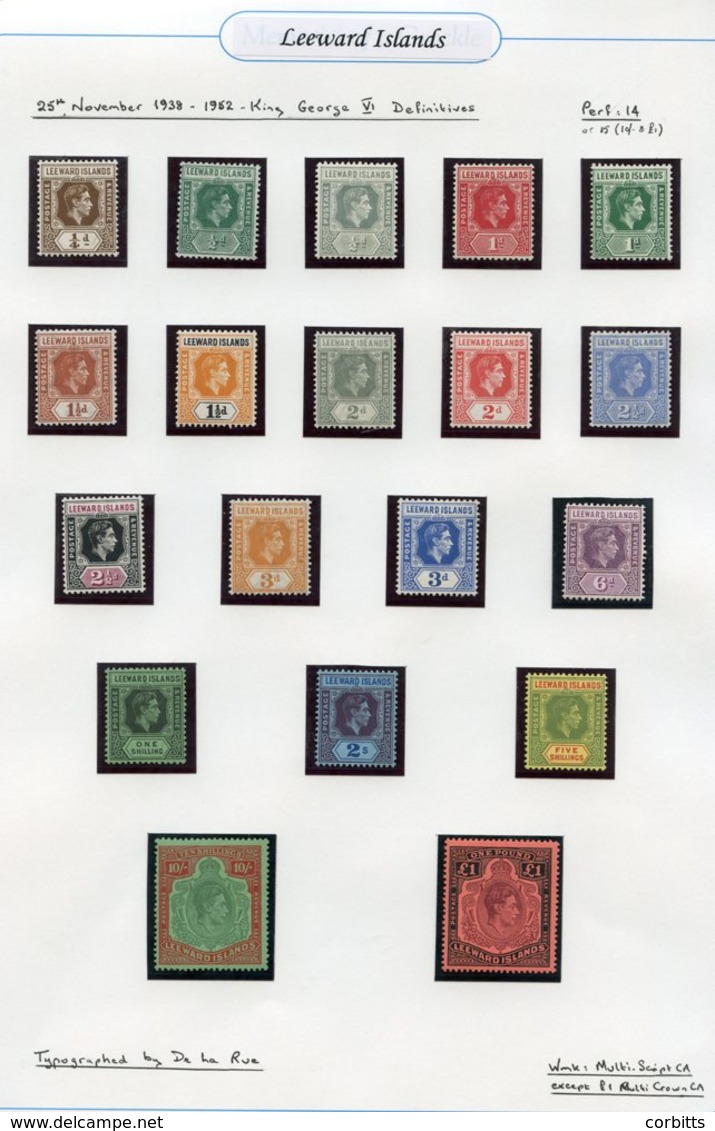 1938 KGVI Basic Defin Set, Fine M (19) Sg.95/114b, Also A Set On Ordinary Paper Incl. Shades, Further Set On Chalky Pape - Other & Unclassified