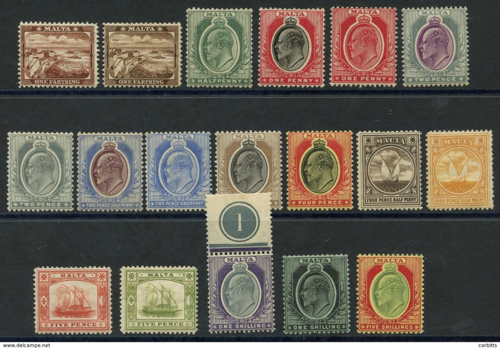 1904-14 MCCA Set M, SG.45/63. (18) Cat. £275 - Other & Unclassified