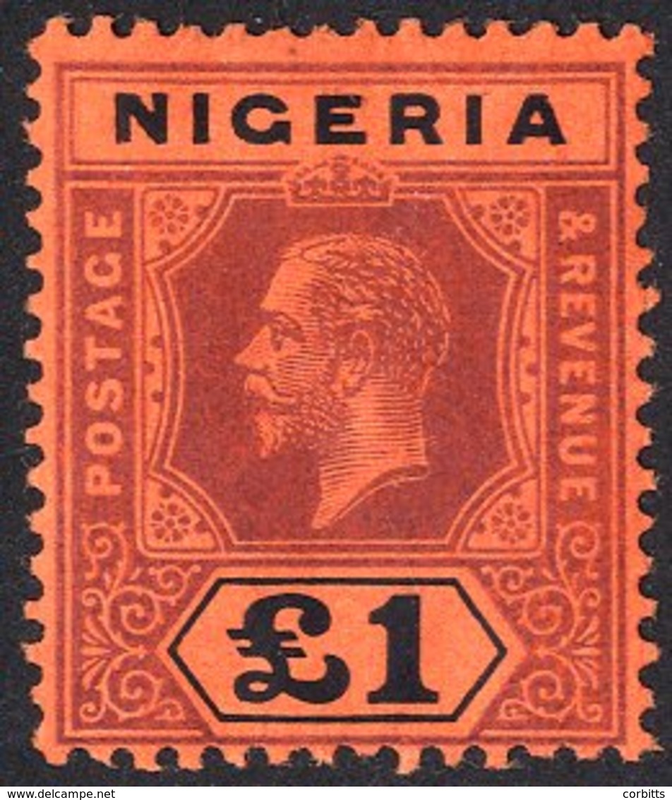 1927 MCCA £1 (Die I) Deep Purple & Black/red, Fine M, SG.12. (1) Cat. £190. - Other & Unclassified