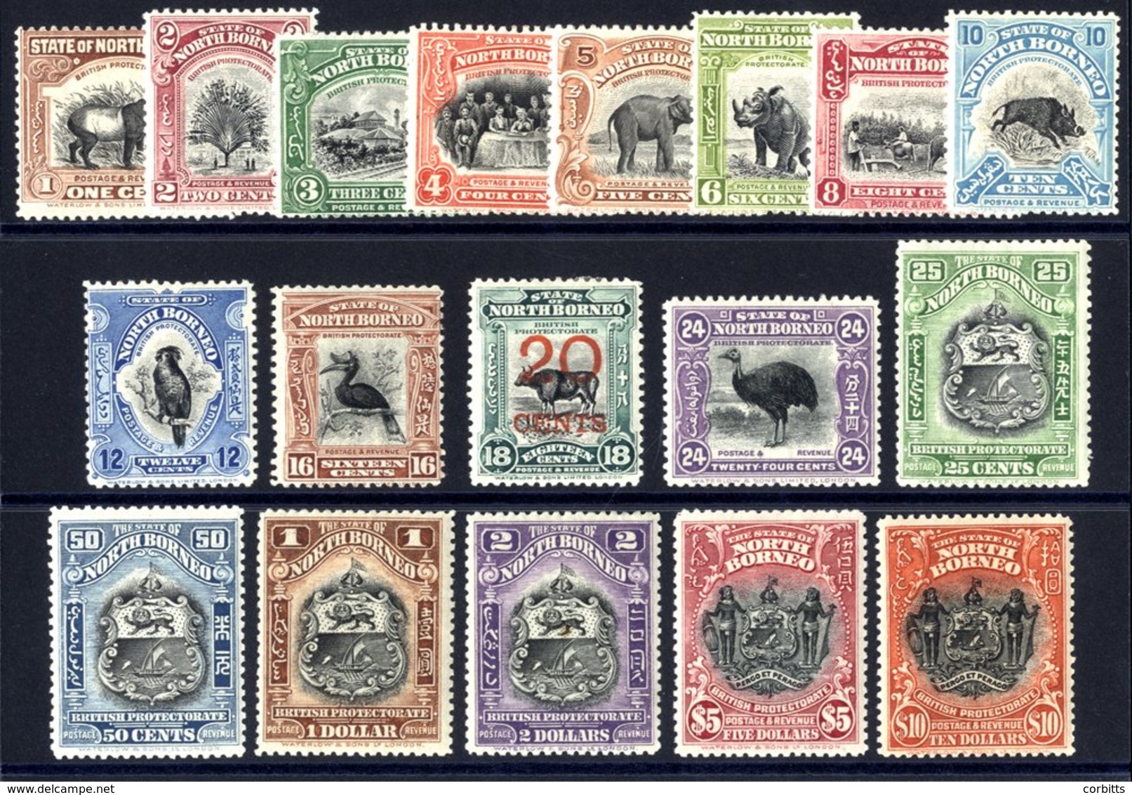 1925-28 Pictorial Defin Set, Fine M ($2 Tiny Tone Spot), SG.277/94. (18) Cat. £1100 - Other & Unclassified