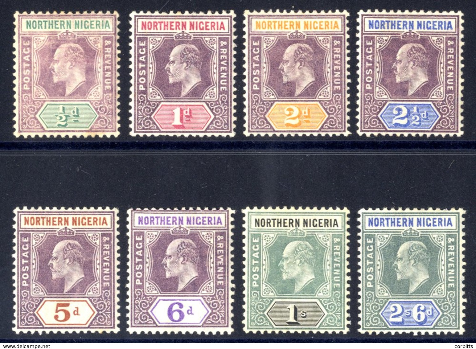 1905-07 MCCA Set M, SG.20a/7a. (8) Cat. £150 - Autres & Non Classés