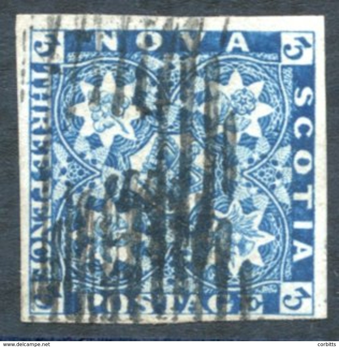 1851 3d Bright Blue, FU Four Margin Example With Good Strong Colour, SG.3, Cat. £150 - Sonstige & Ohne Zuordnung