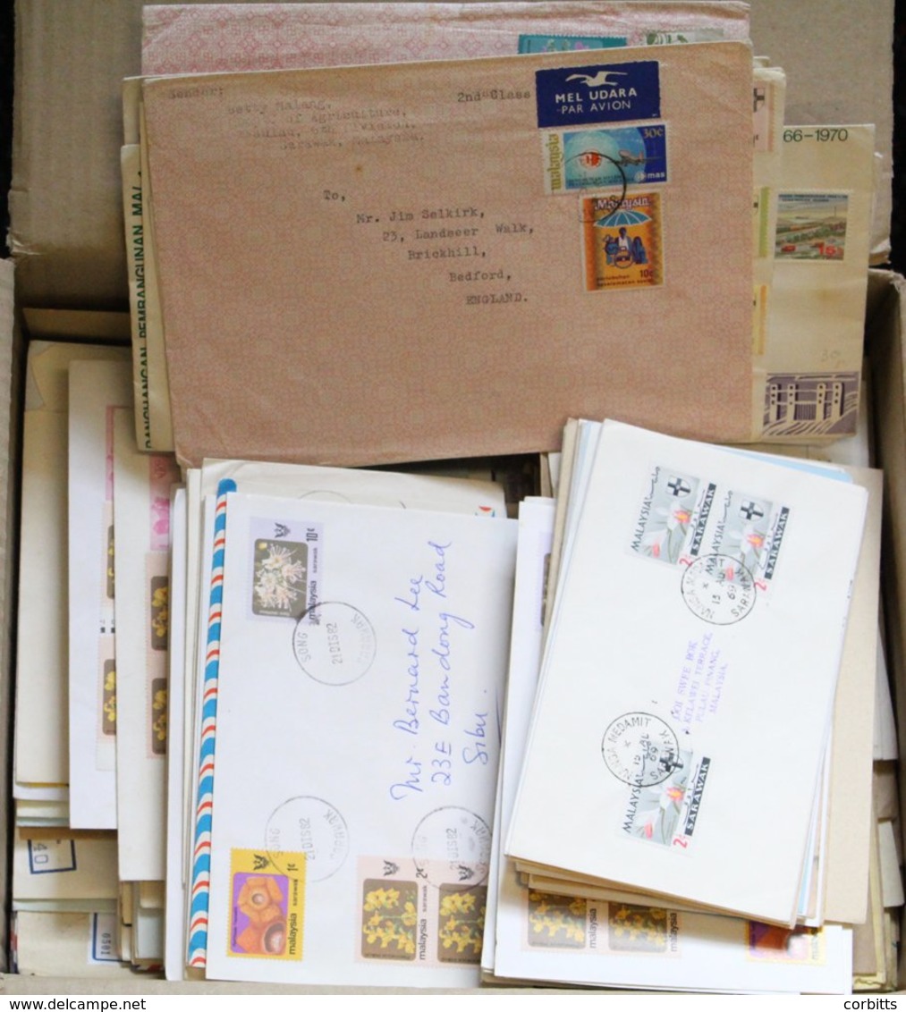 Modern Accumulation Of Covers In A Box (approx 400-500) Incl. A Good Variety Of Village Pmks; FDC's & Official Mail Etc. - Other & Unclassified