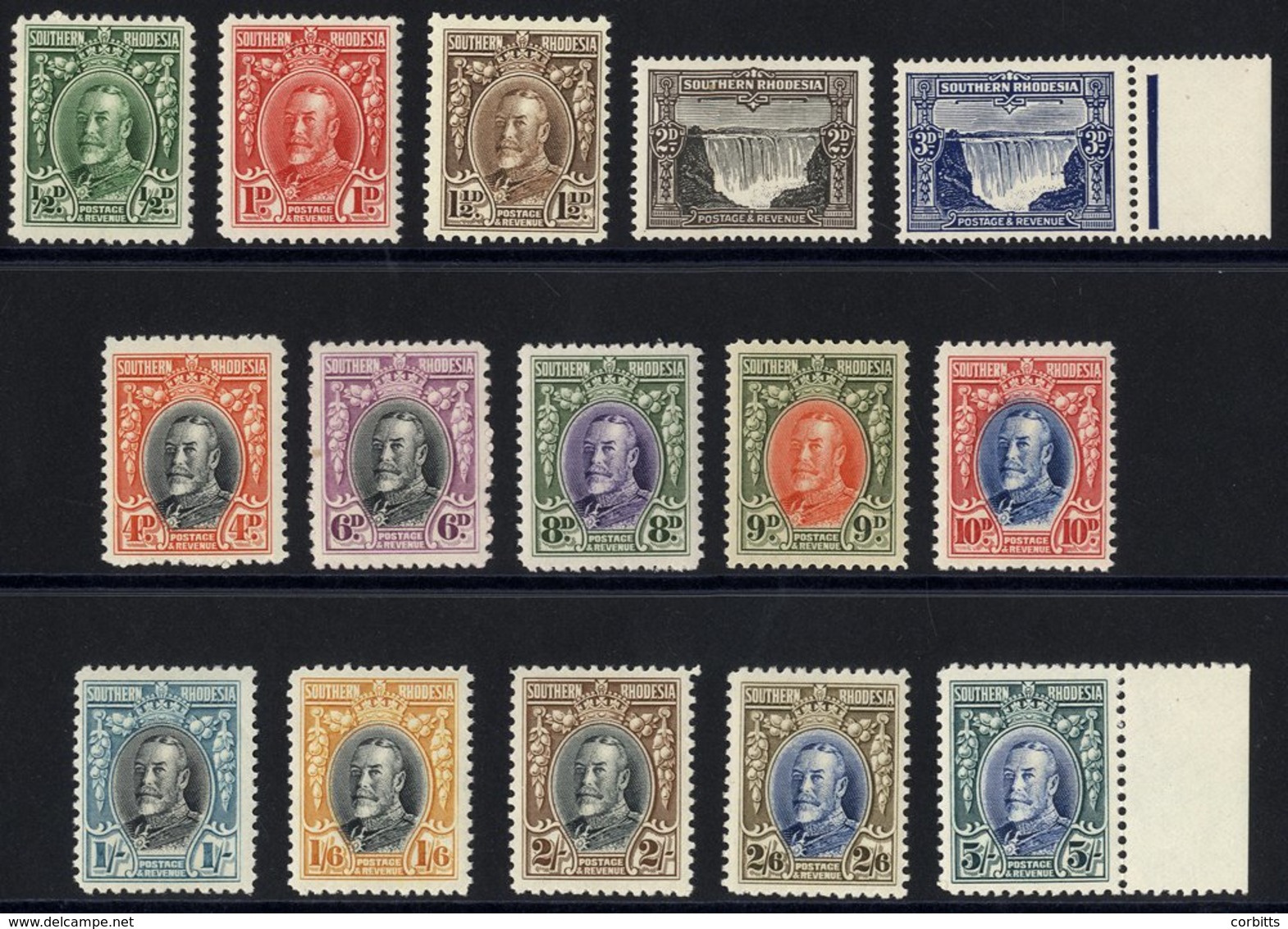 1931-37 KGV Defin Set, Fine M, SG.15/27. (15) Cat. £160 - Autres & Non Classés