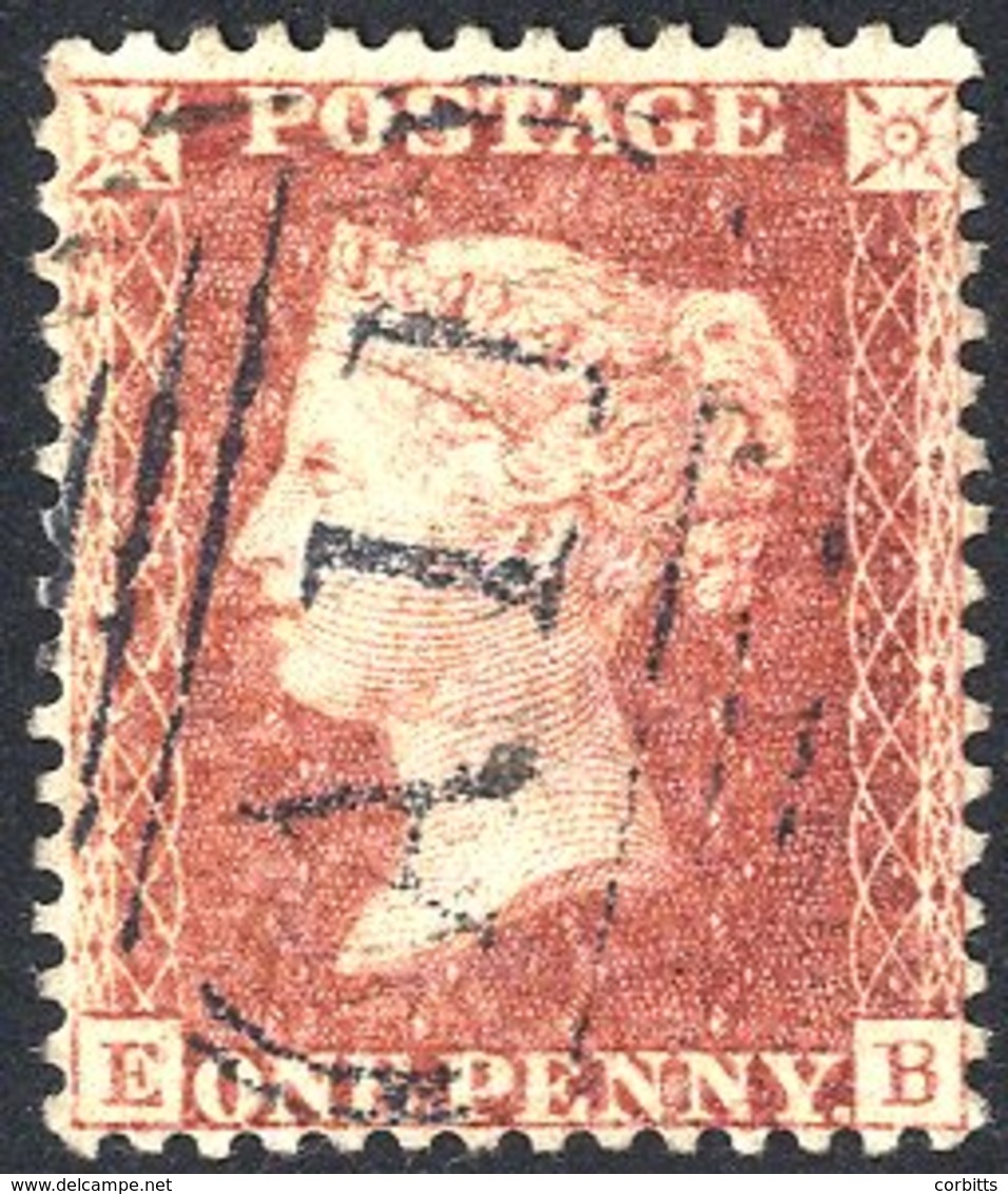1857 1d Rose-red 'Stars' Bearing A Fine Strike Of The 'A11' Barred Oval Of St. Lucia, SG.Z1. - Autres & Non Classés