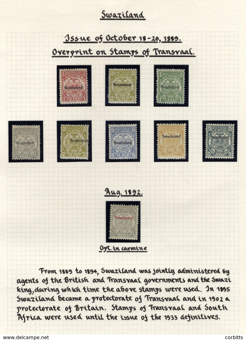 1889-90 P.12½ X12 1d, 2d & 1s, P.12½ 2d M & Five Other Vals To 5s With Forged Overprints, Detailed Analysis Accompanies  - Other & Unclassified