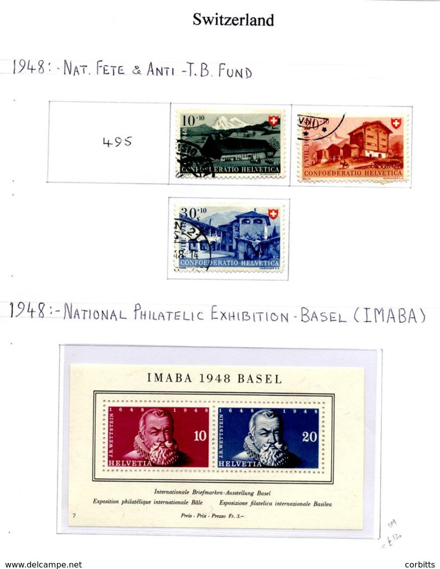1854-2000 M & U Collection Housed In A Ring Binder, Good General Run Through, Some Highlights Incl. 1948 Imaba M/Sheet M - Other & Unclassified