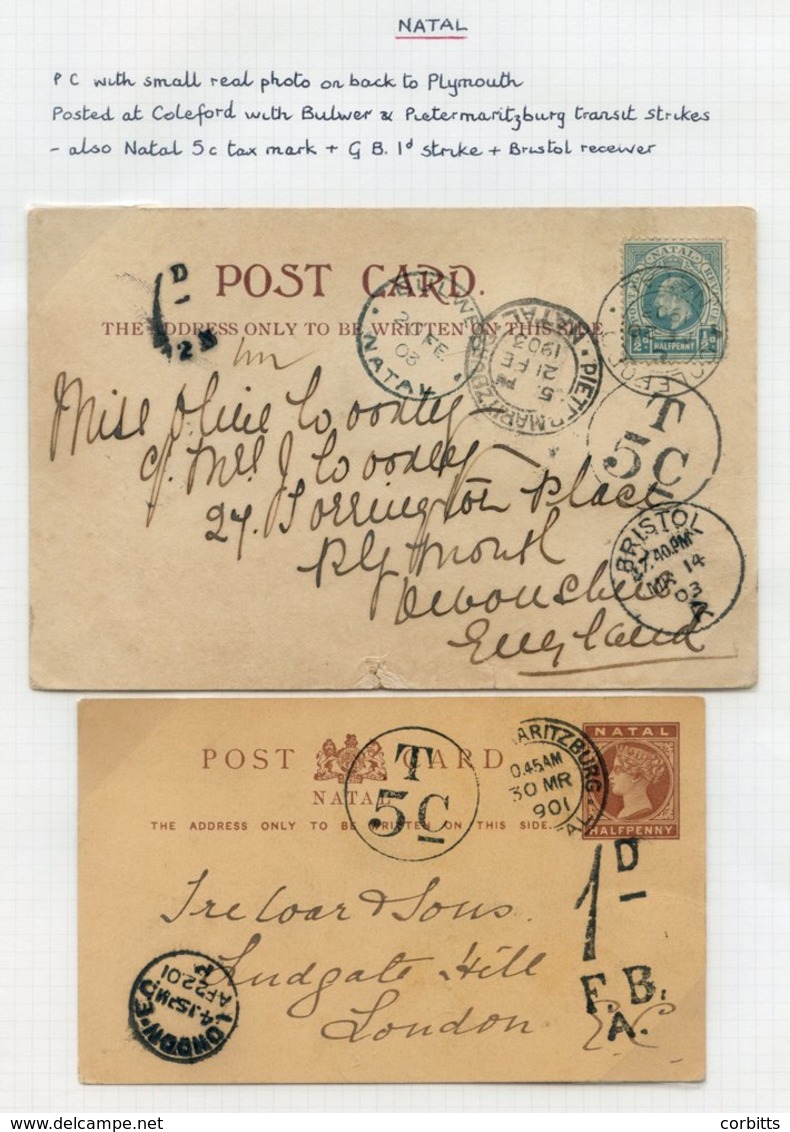 Collection Of Postal Stationery (written Up) With M & U Newspaper Wrappers, Postcards & Letter Cards. Noted - A Very Int - Autres & Non Classés