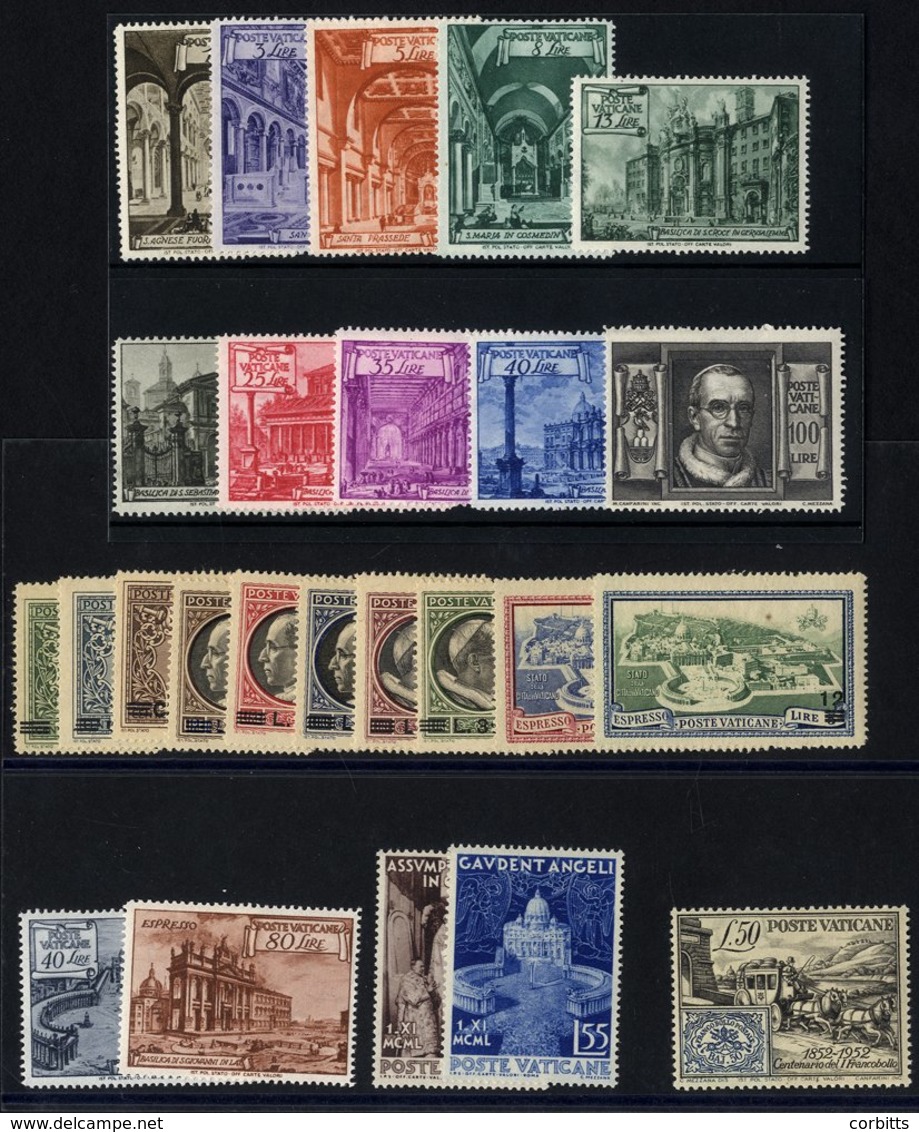 1946 Surcharged Set M, SG.110/117, E118/9, 1949 Pictorial P.14 Set M, SG.139A/148A, 1949 Express Set P.14 M, SG.E149/50, - Other & Unclassified