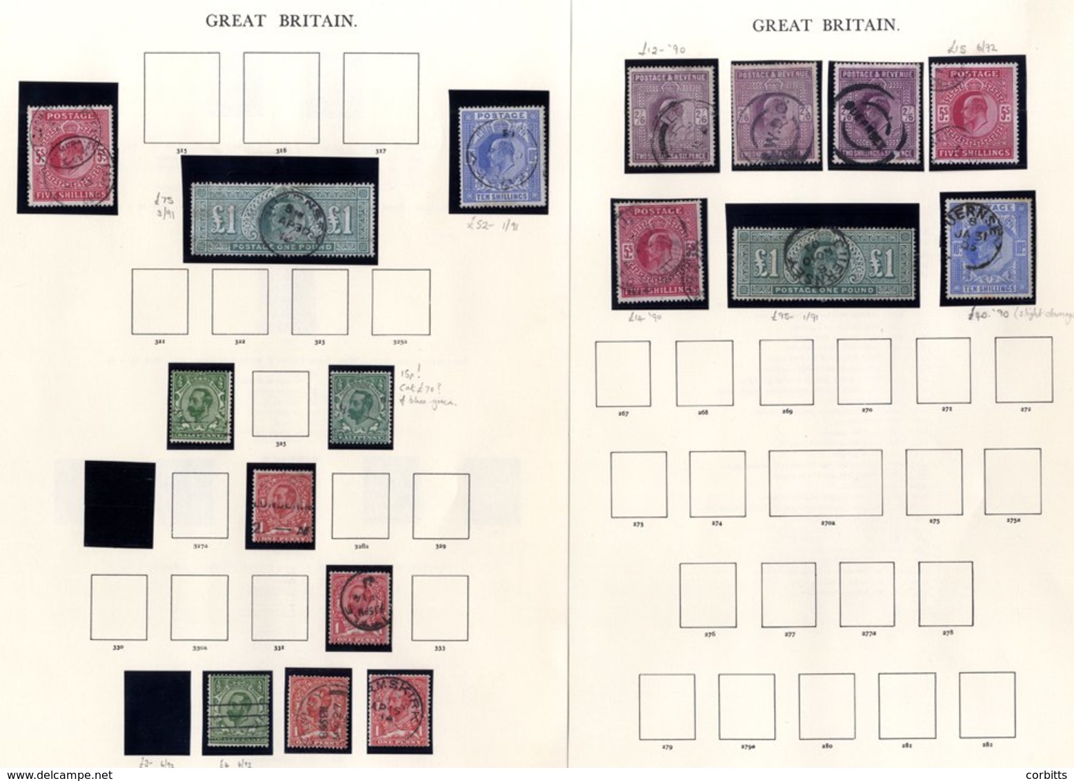 COLLECTION 1840-1970 Good To FU Housed In A Windsor Album From 1840 1d Fine Four Margins, 1858 Range Of 1d Plates To 221 - Autres & Non Classés