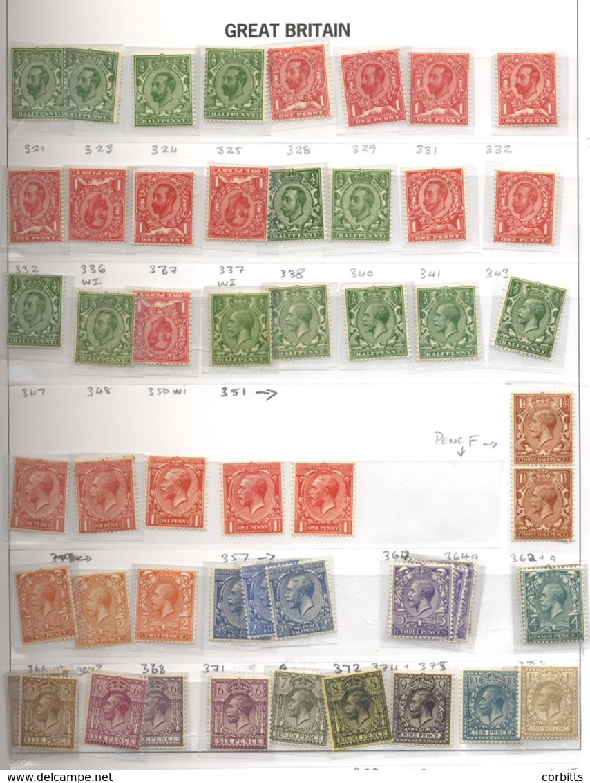 COLLECTION 1840-1970 Housed In A Davo Album From 1840 1d Fine Four Margins, 1841 2d, 2d Stars (2), 1870 1½d Pl.3 M, Surf - Autres & Non Classés