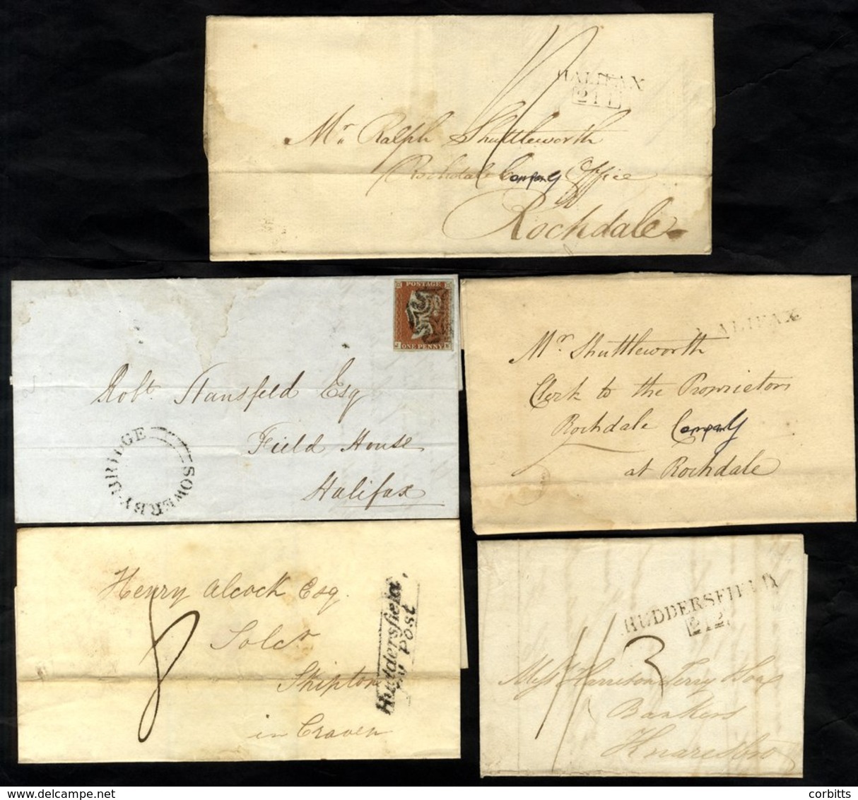 YORKSHIRE Collection Of Covers & PPC's From Pre-stamp To 1961 Incl. 1802 Halifax Mileage, 1806 Halifax S/line, 1826 MISS - Other & Unclassified
