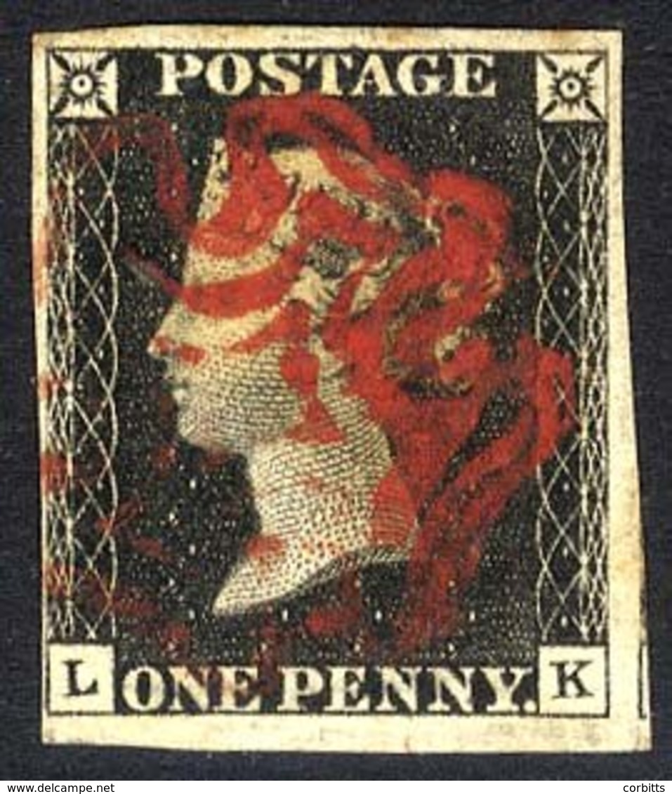Plate 4 LK, Good To Large Margins, Cancelled In Red. - Other & Unclassified