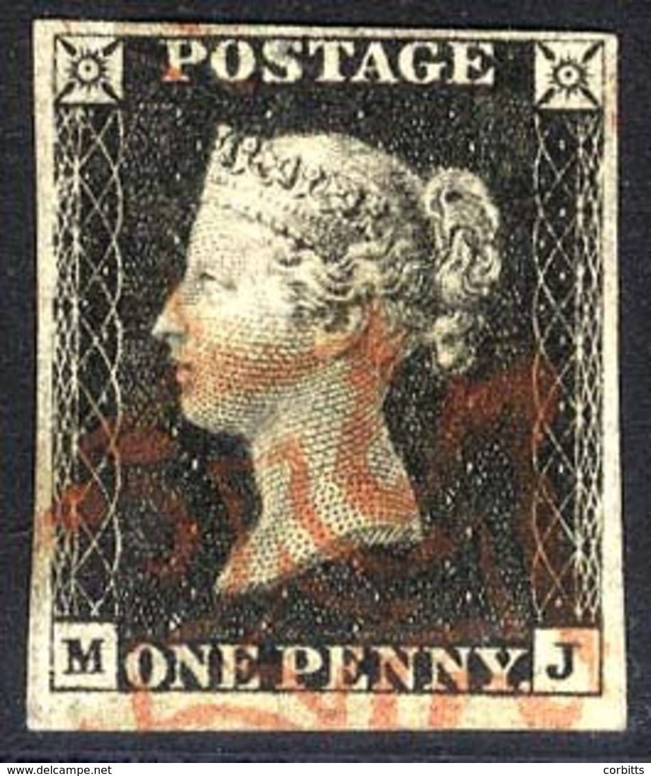 Plate 4 MJ, Good To Large Margins, Fine Red MC. - Other & Unclassified