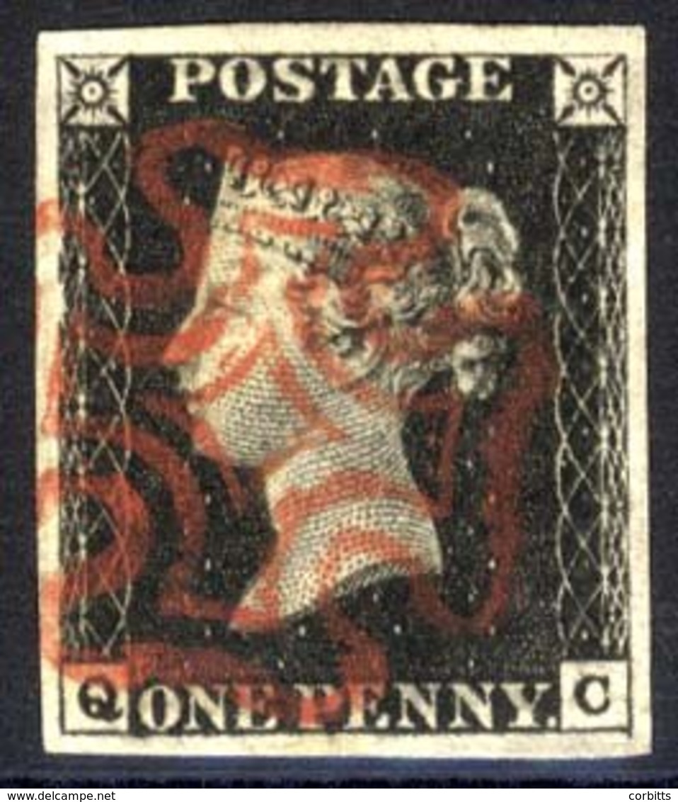 Plate 4 QC, Good To Large Margins, Superb Red MC. - Other & Unclassified