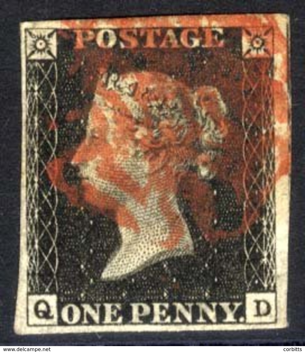 Plate 4 QD, Good To Very Large Margins, Cancelled Red MC's. - Other & Unclassified