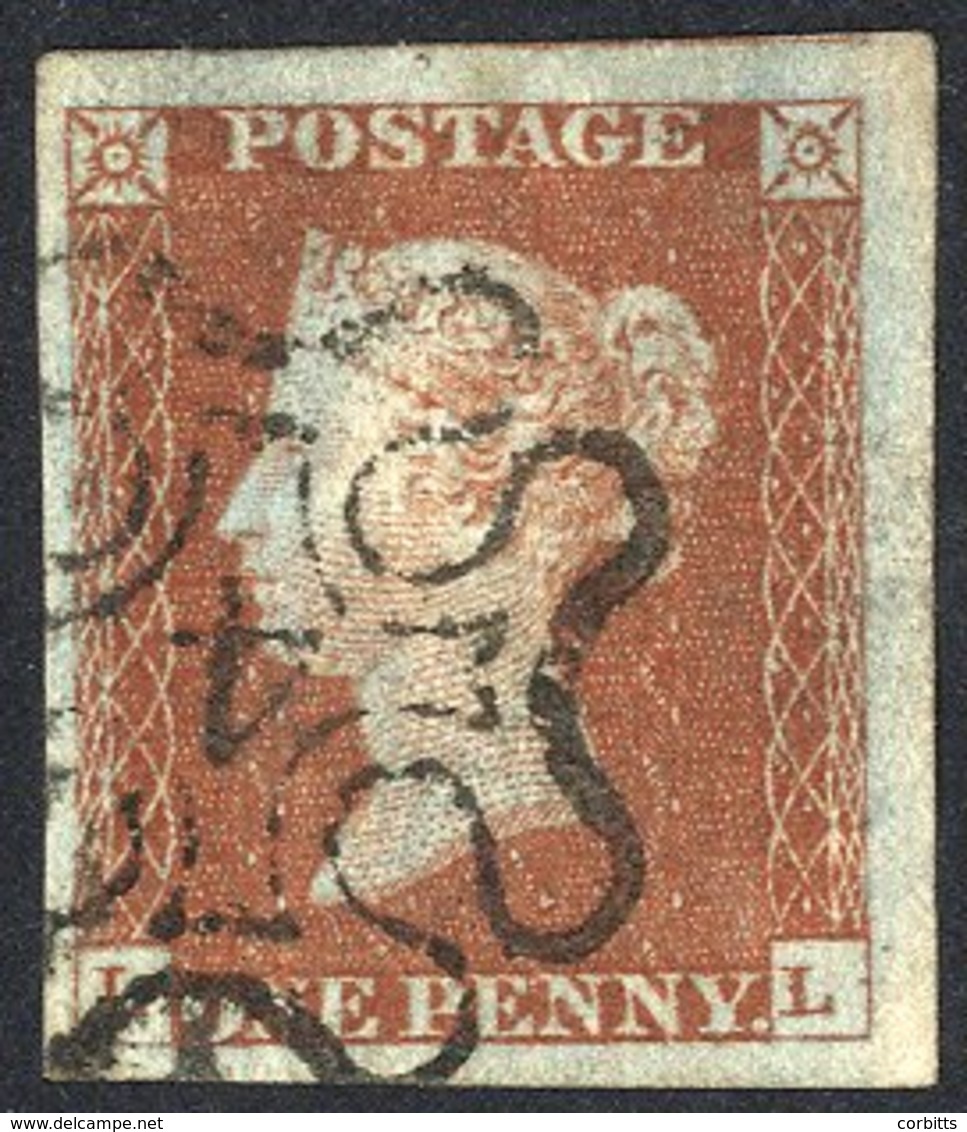 1841 1d Red-brown, Large To Huge Margins, Cancelled By The No. 4 In Maltese Cross, Fine Strike. Cat. £600 - Other & Unclassified
