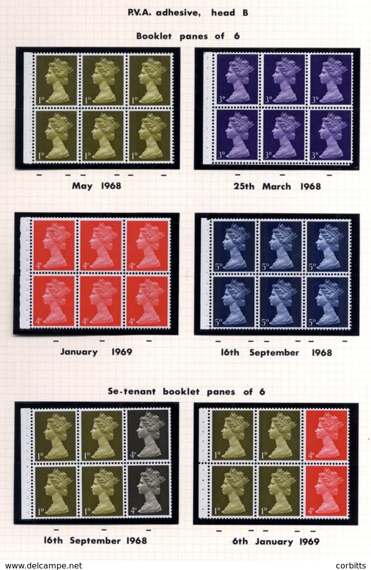 1967-99 MACHIN DEFINITIVES UM Collection Incl. Singles With Gum Types, Coil Strips, Booklet Panes, Regionals, Postage Du - Other & Unclassified