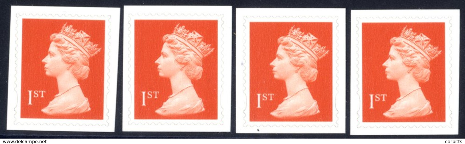 1998 1st Class Die-cut Perf 14½ X 14 Self-adhesive (4) Singles, SG.2040b. Cat. £1200 - Autres & Non Classés