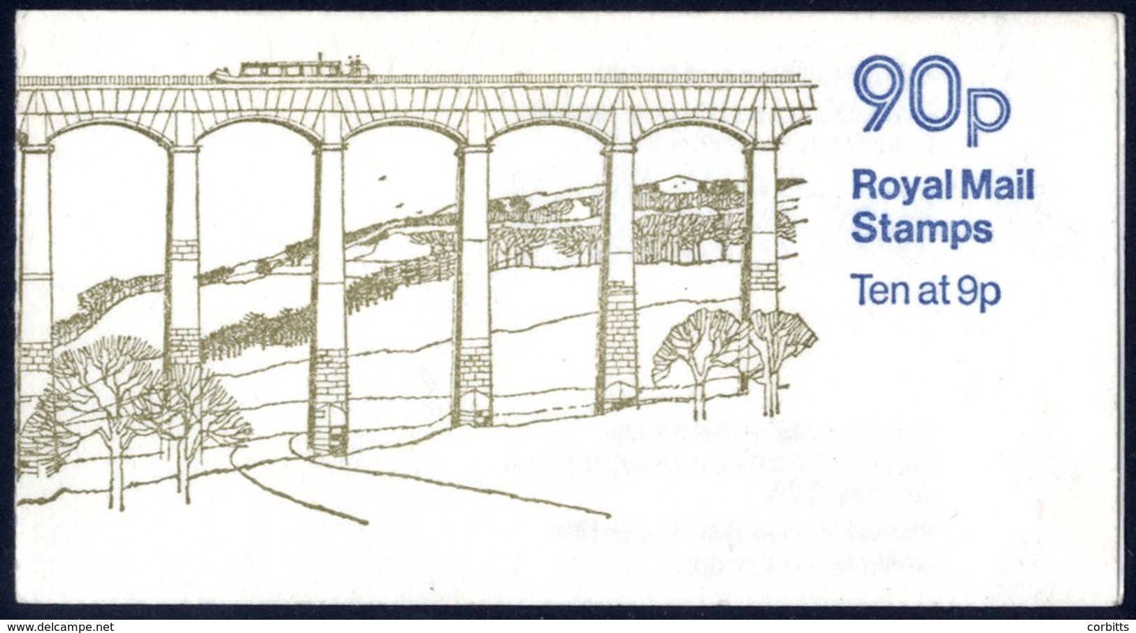 1978 90p Llangollen Canal - Selvedge At Right Side, SG.FG3B. (1) Cat. £325 - Autres & Non Classés