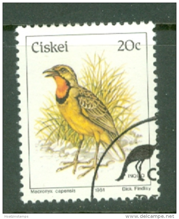 Ciskei: 1981/90   Birds   SG16   20c    Used - Ciskei