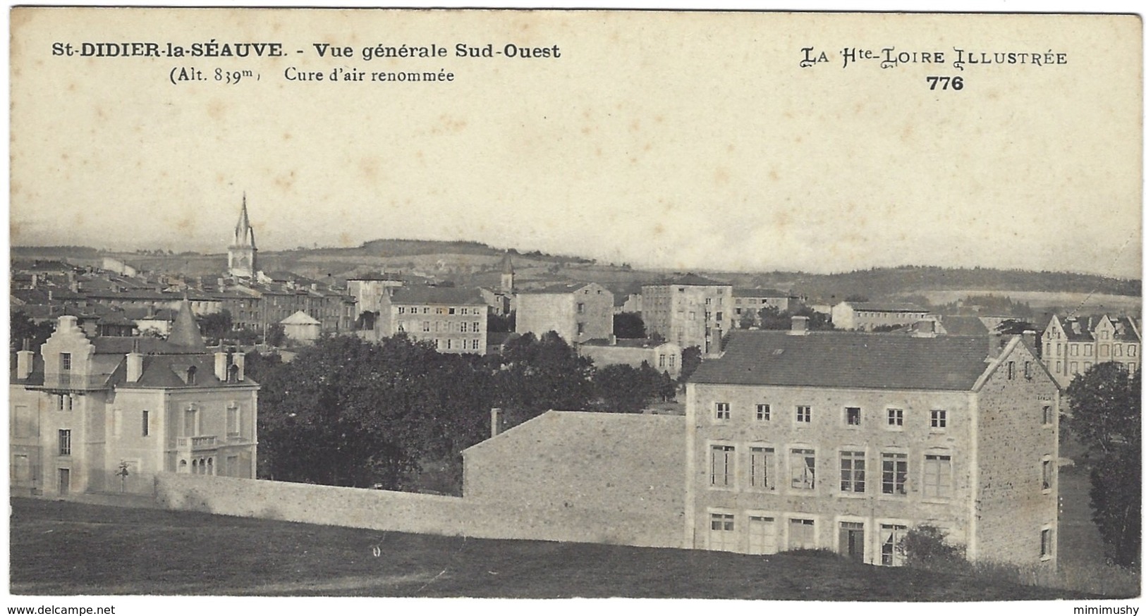 43 - Saint Didier La Séauve - Vue Générale Sud Ouest - Cure D'air Renommée - Carte Allongée - Autres & Non Classés