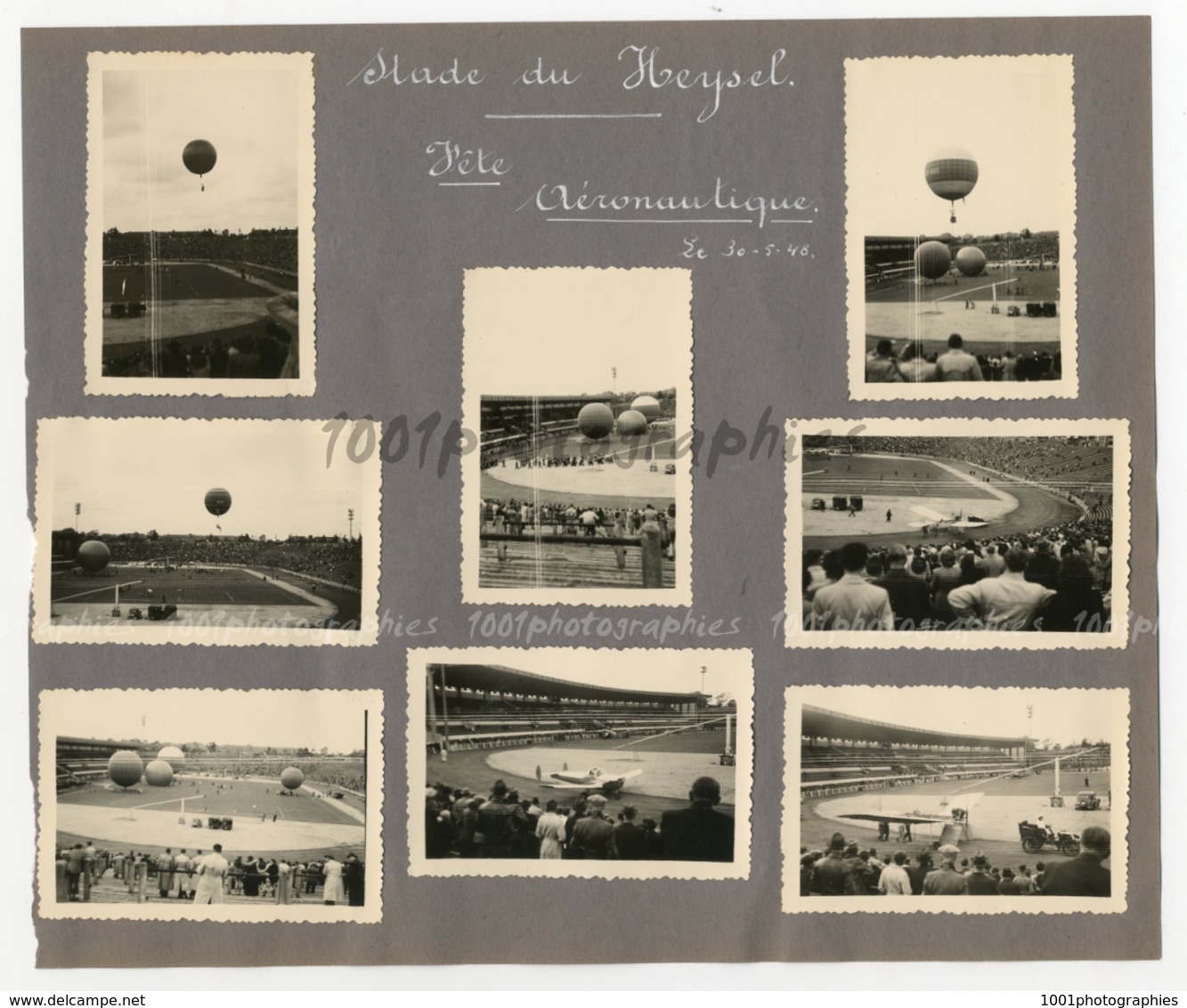 Stade Du Heysel - F&ecirc;te A&eacute;ronautique, Le  30/05/1946. Vue Sur L&#039;int&eacute;rieur Du Stade Du Heysel. Pl - Autres & Non Classés