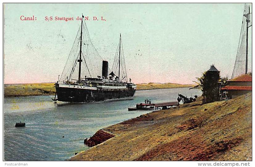 SUEZ CANAL - S/S Stuttgart Of The Nord Deutsche Linie - Publ. The Cairo Postcard Trust. - Sues