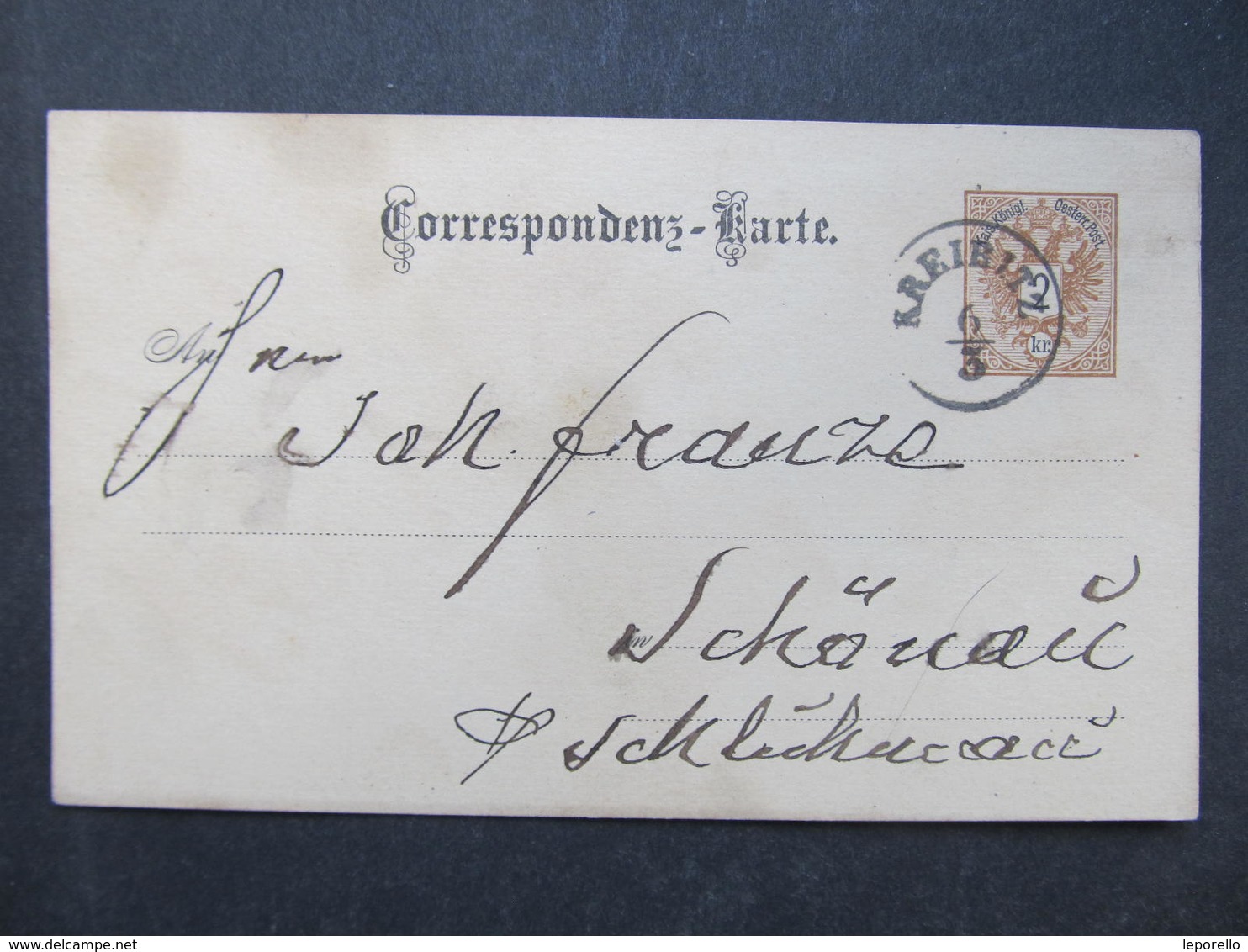 GANZSACHE Kreibitz - Schönau B. Schluckenau Korrespondenzkarte 1907 /// D*34443 - Briefe U. Dokumente
