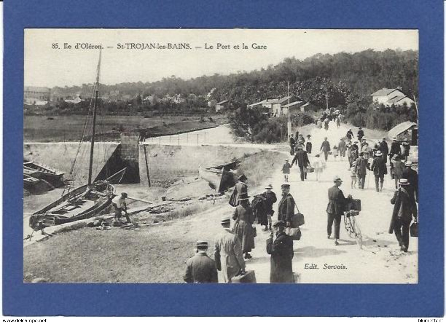 CPA Charente Maritime 17 Ile D'Oléron  SAINT TROJAN Le Port Et La Gare Non Circulé - Ile D'Oléron