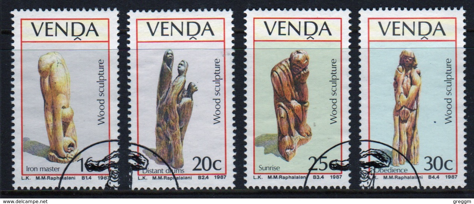 Venda 1987 Complete Set Of Stamps Celebrating Wood Sculptures. - Venda