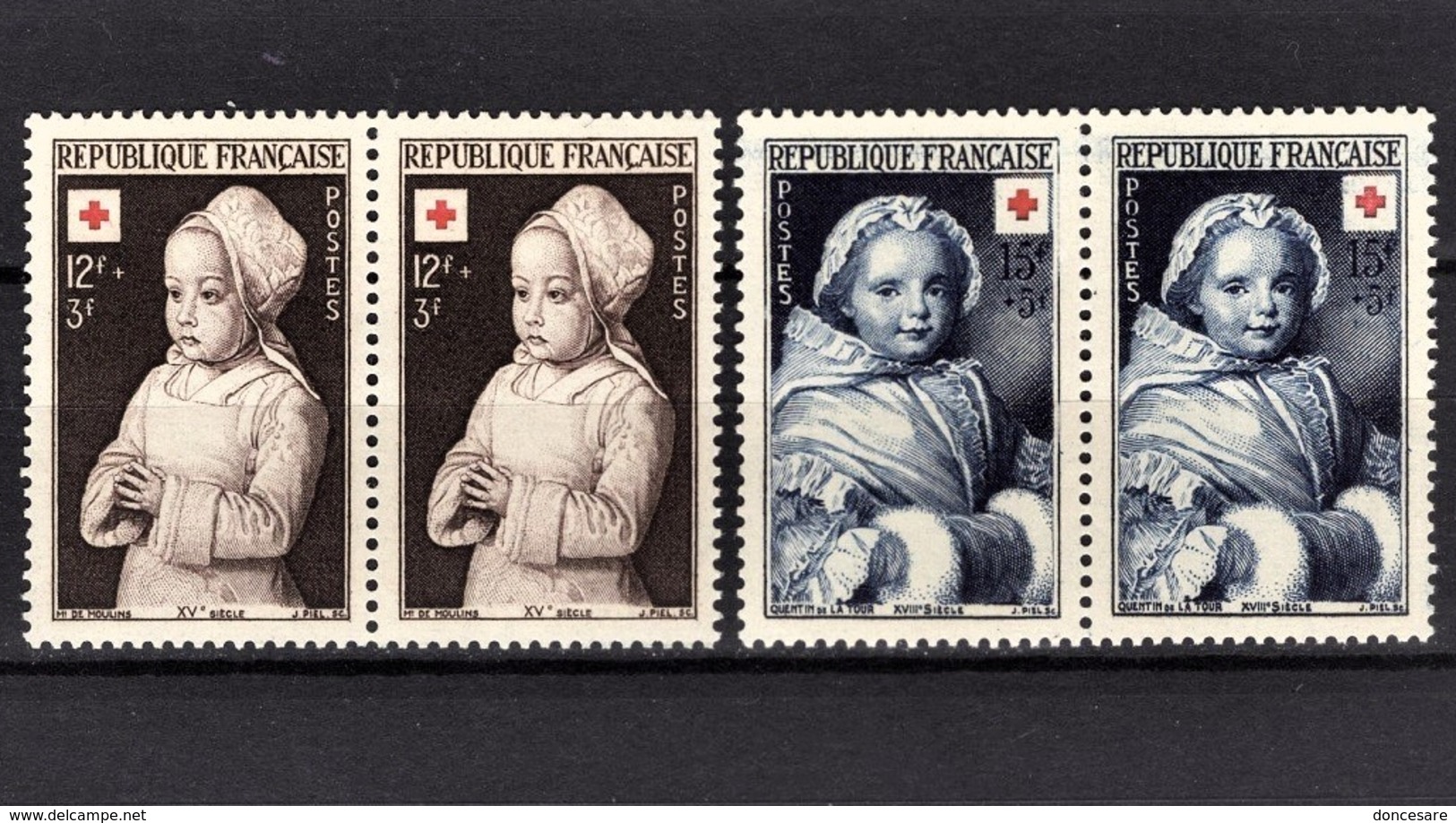 FRANCE 1951 - SERIE 2 PAIRES / Y.T. N° 914 ET 915 - NEUFS** - Unused Stamps