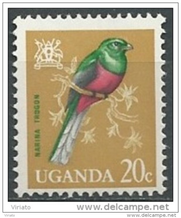 Uganda 1965 - Yv 67 (MNH) - Narina Trogon (Apaloderma Narina) - Autres & Non Classés