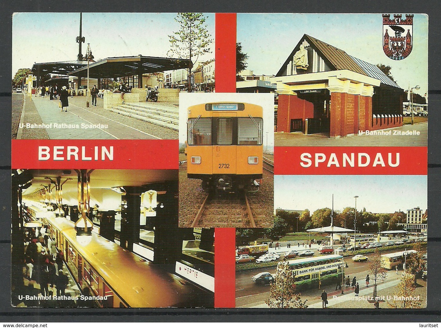 Deutschland Ansichtskarte Berlin Spandau 1990 Gesendet, Mit Briefmarken - Spandau
