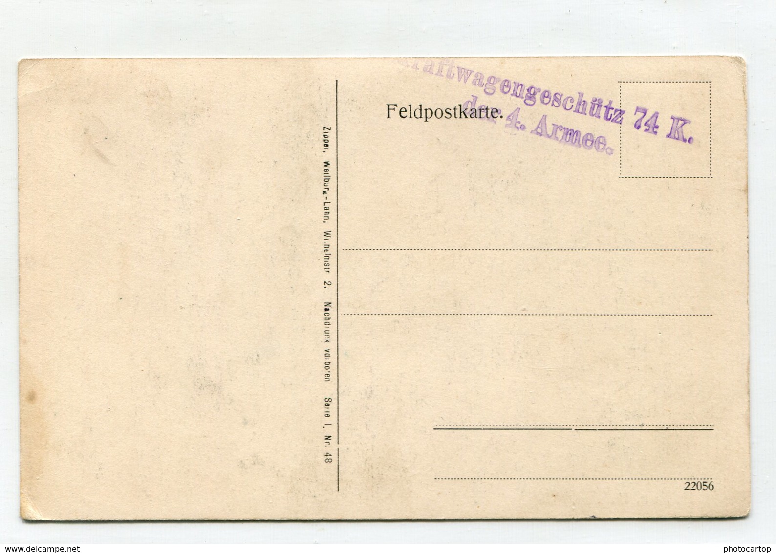 PELIKAN-Cimetiere-Carte Allemande-Periode Guerre 14-18-1WK-Belgien- - Lichtervelde