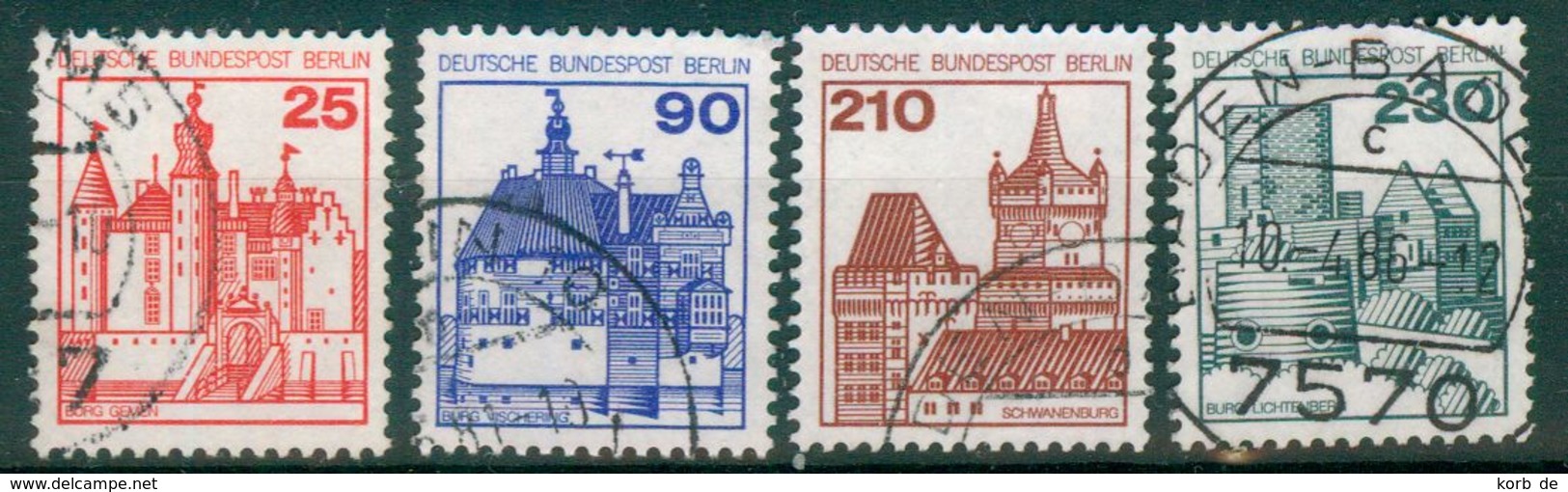 Berlin 1978 / MiNr.   587 – 590    O / Used  (d2208) - Oblitérés