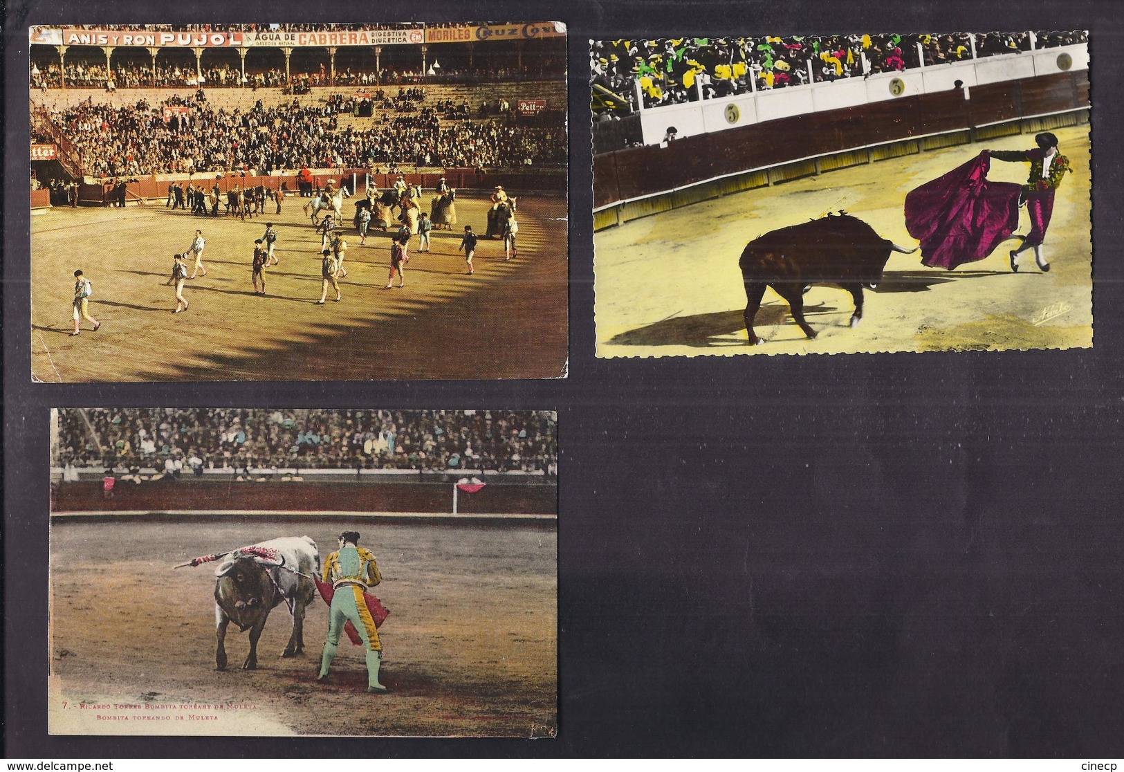 LOT 20 CPA TAUROMACHIE CORRIDA - Qques CPSM TB PLANS ANIMATIONS Arènes NIMES ESPAGNE TAUREAUX TOROS - Corrida