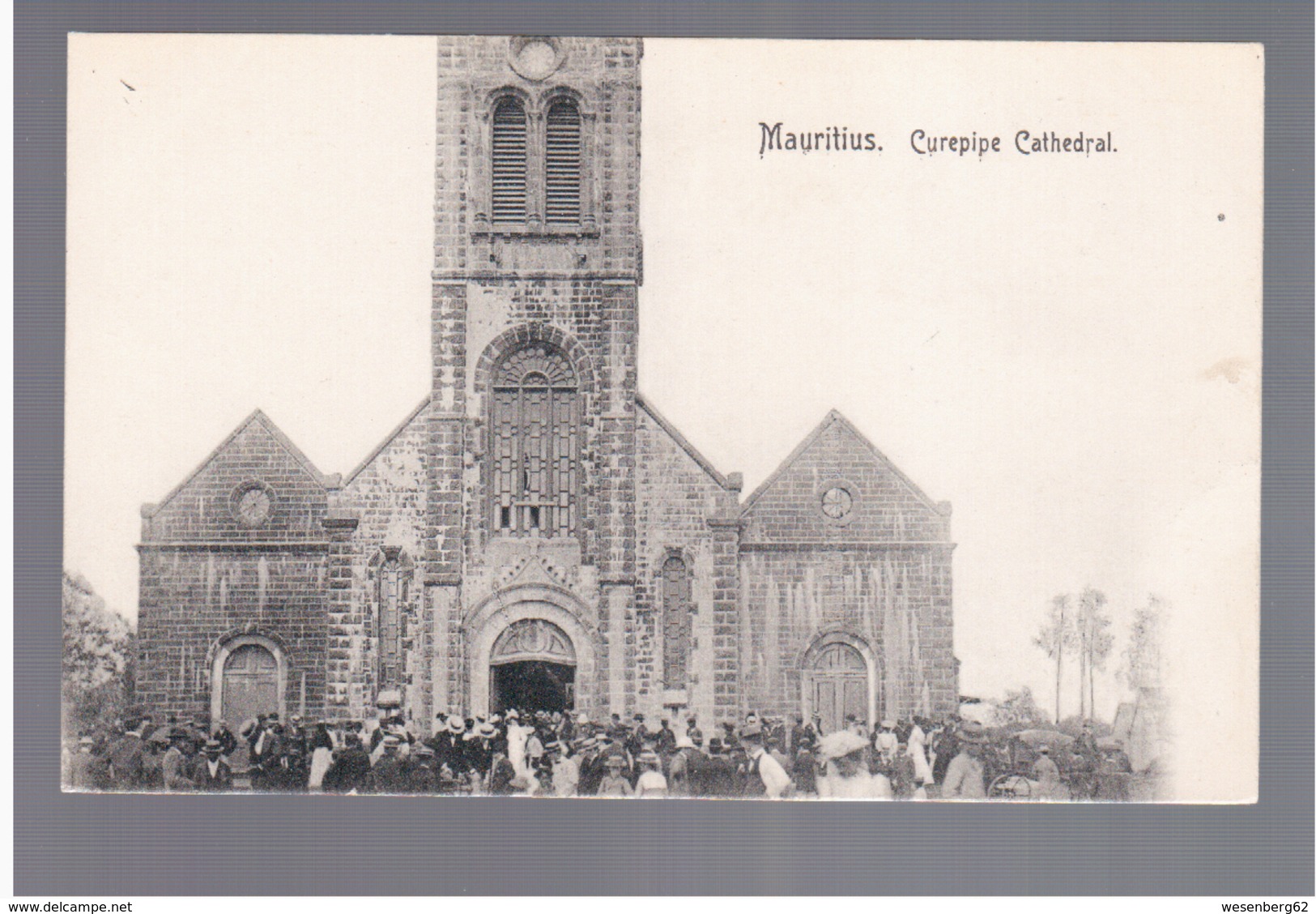 MAURITIUS Curepipe Cathedral Ca 1910 OLD POSTCARD 2 Scans - Mauritius