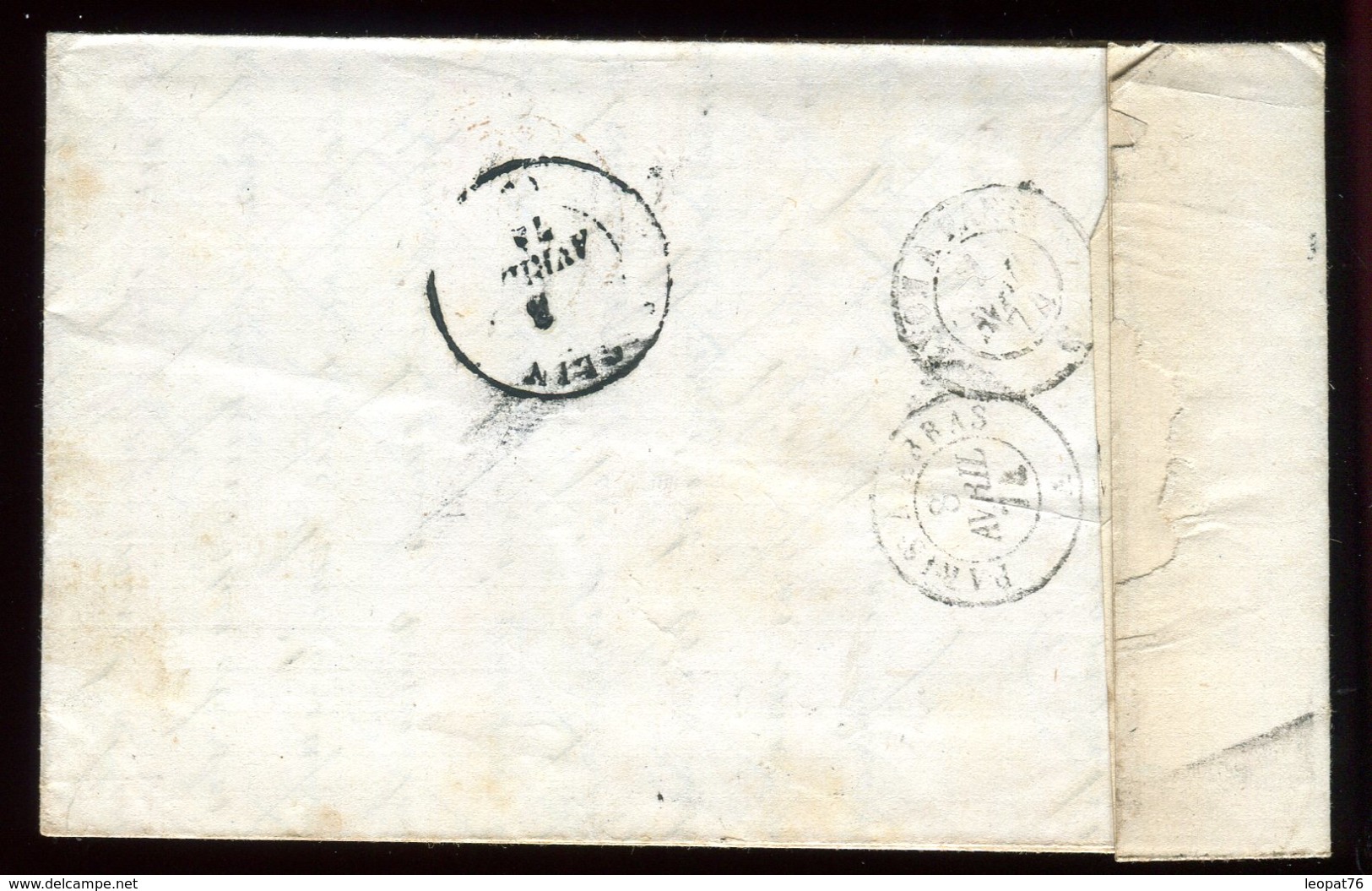 Suisse - Lettre Avec Texte De Genève Pour Seclin En 1874 - Réf O6 - Lettres & Documents