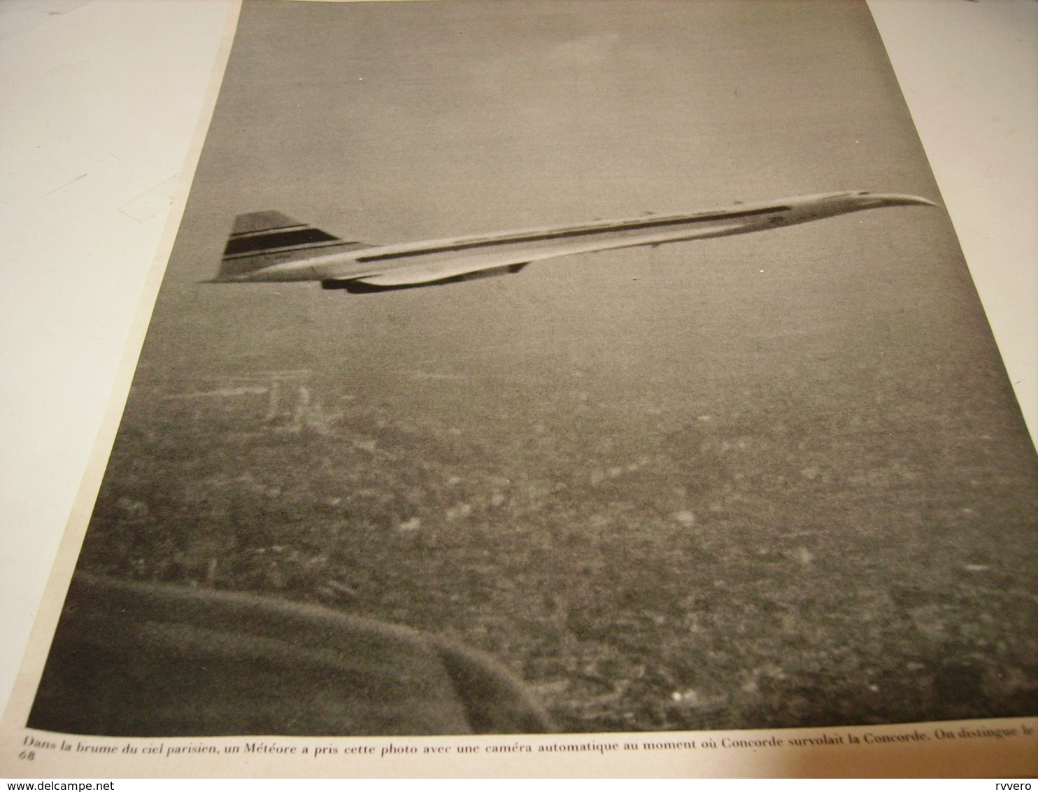 ANCIENNE AFFICHE PUBLICITE PARIS ET CONCORDE 1969 - Autres & Non Classés