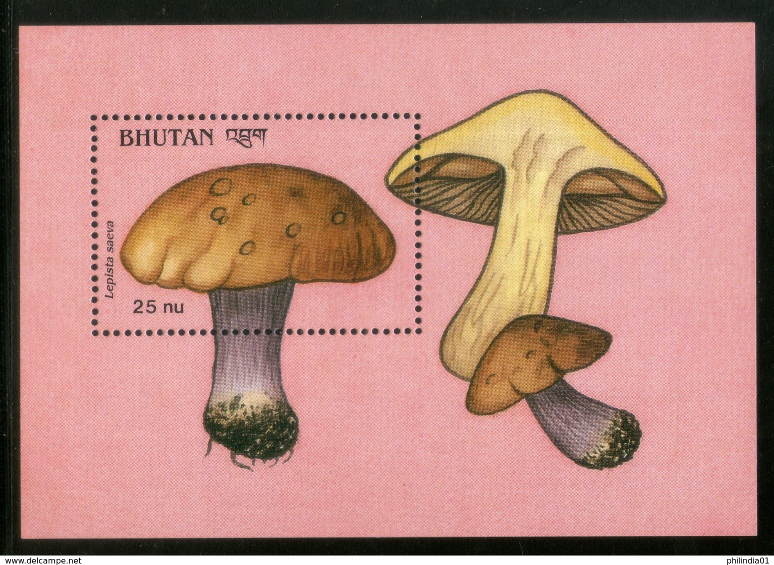 Bhutan 1989 Mushrooms Fungi Plant Sc 733 M/s MNH # 12609 - Bhutan