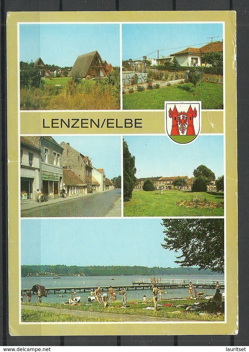 Deutschland DDR LENZEN Kr Ludwigslust (gesendet 1995, Mit Briefmarke) - Lenzen