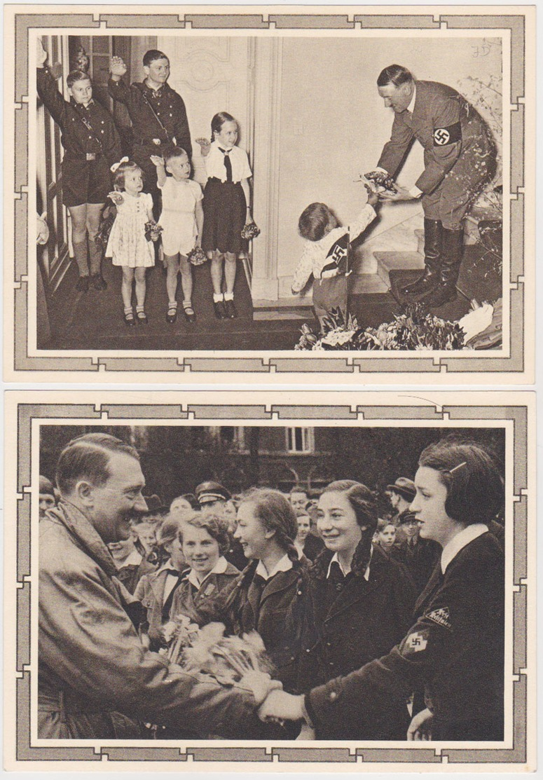 GERMANY 1939 HITLER BIRTHDAY P.ST.CARDS (5) CPL.SET Mi P 278/01-05 MINT - Autres & Non Classés