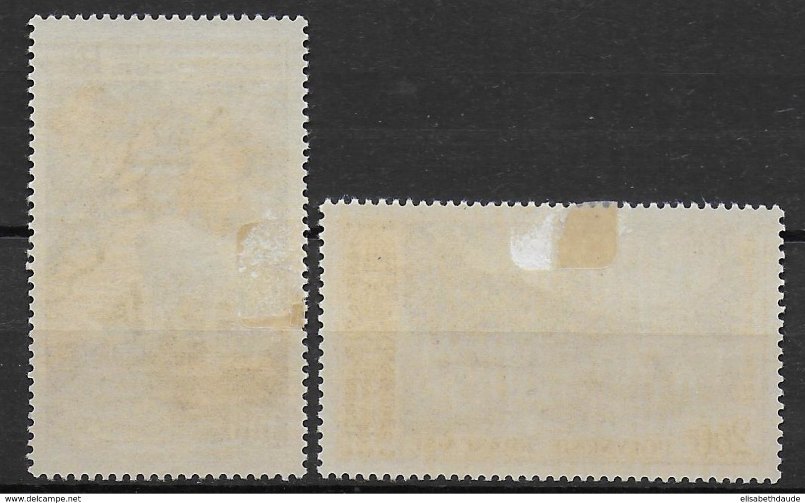 POLYNESIE - 1958 - YVERT N° 3/4 * / MH - CHARNIERE ASSEZ FORTE SUR LE N°4  - COTE = 62 EUR. - Unused Stamps