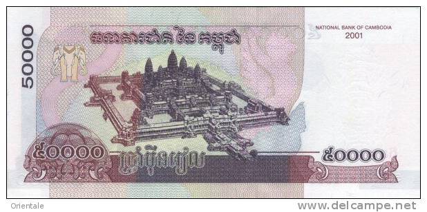CAMBODIA P. 57a  50000 R  2001 UNC - Cambodia