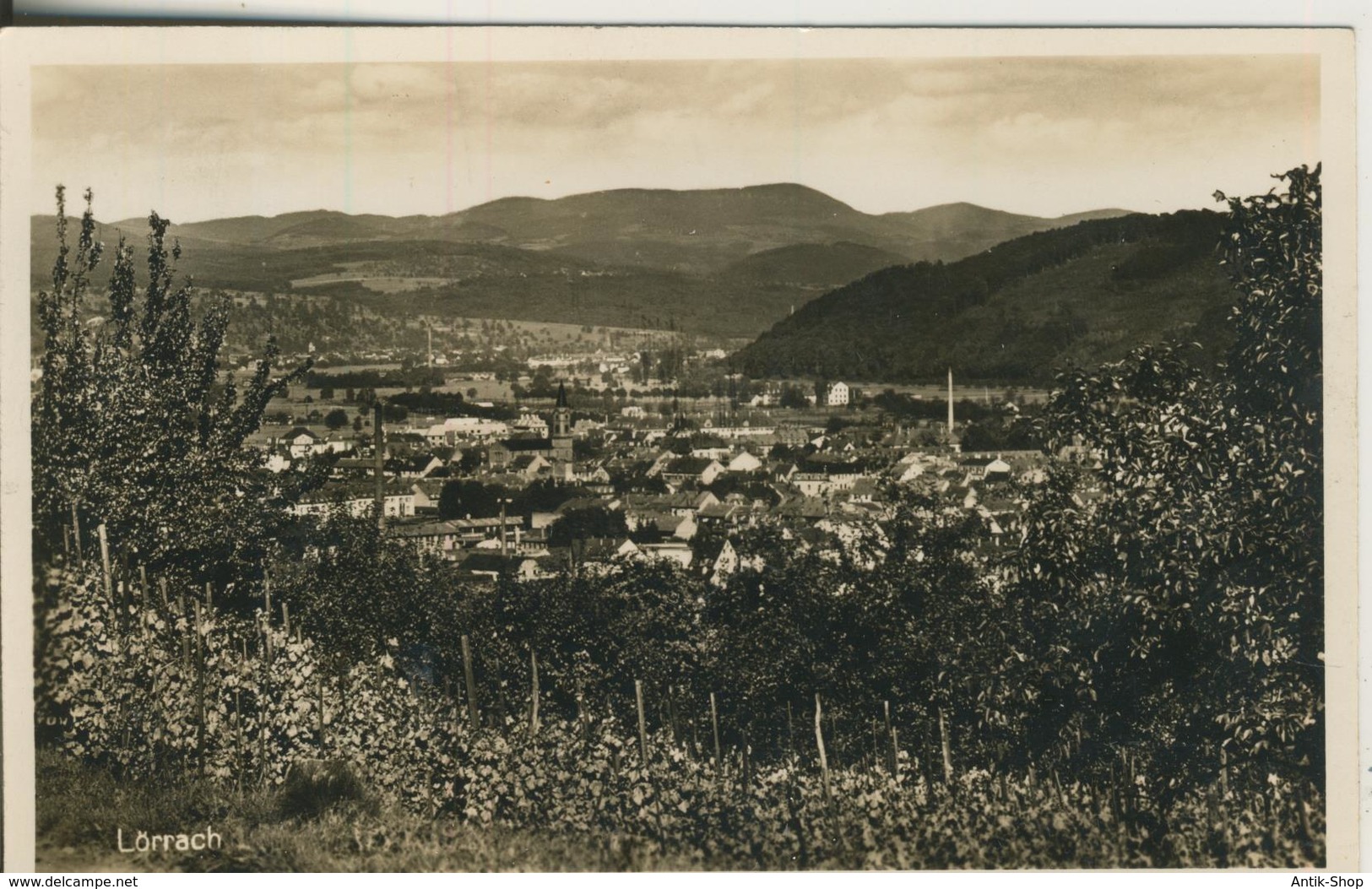 Lörrach V. 1936  Total-Stadt-Ansicht  (1555) - Lörrach